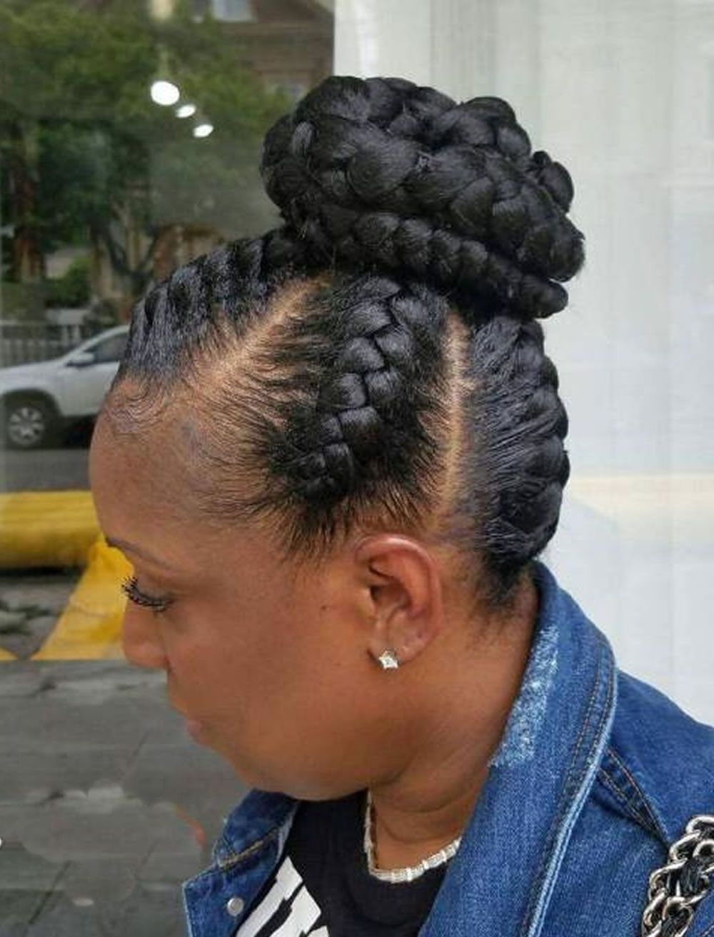 Black Girl Braids Inside Best And Newest Bulky Braided Crown Bun (View 6 of 15)