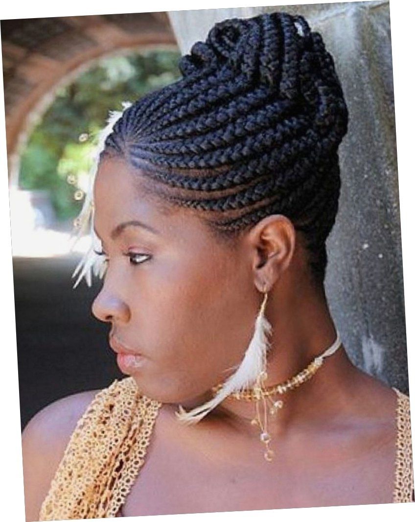 Black Hairstyles : Black Braided Bun Hairstyles Images At Hair For 2017 Black Braided Bun Updo (View 4 of 15)