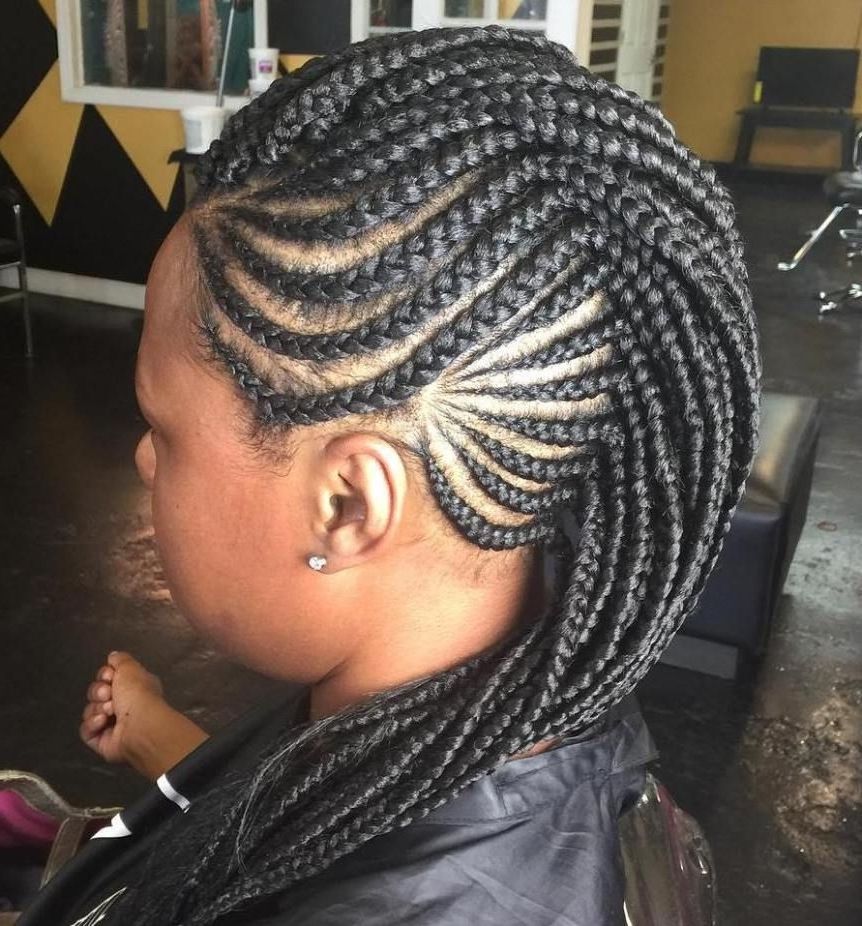Black Hairstyles With Well Liked Black Braided Mohawk (View 2 of 15)