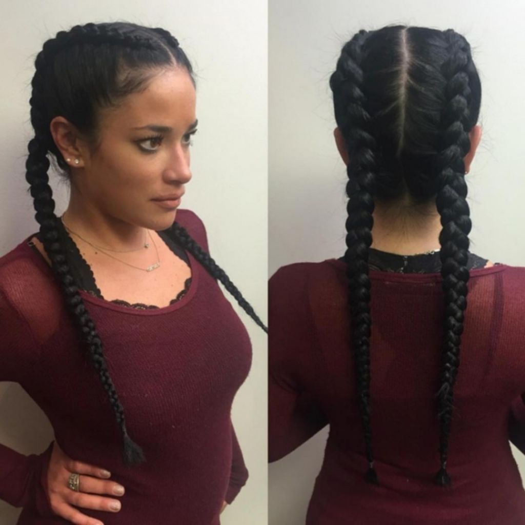 Braided Hairstyles For African American Hair Beautiful Âˆš 24 In Well Known Chunky Two French Braid Hairstyles (View 12 of 15)