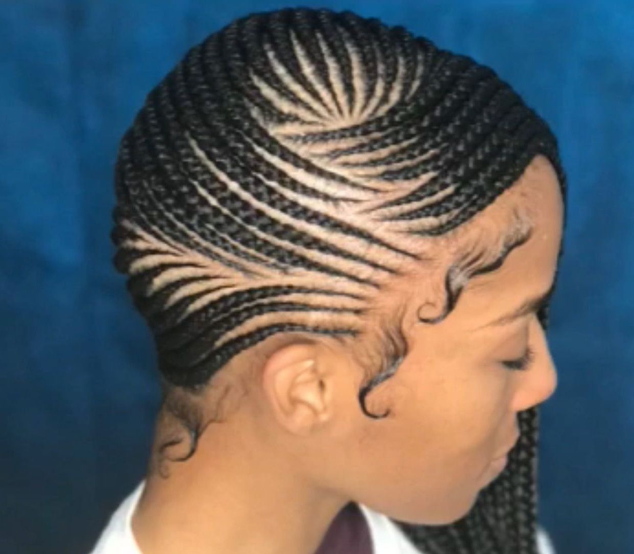 Braids Feed In Braids Goddess Braids Cornrows Natural Simple Of Side In Widely Used Cornrows Hairstyles To The Side (View 9 of 15)