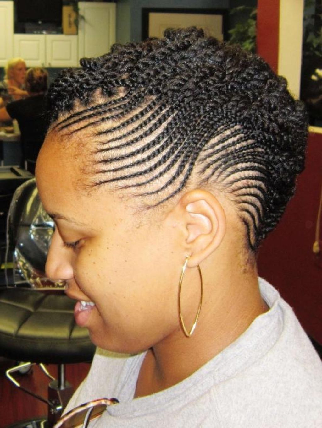 Cornrow Hairstyles For Short Natural Hair (View 12 of 15)