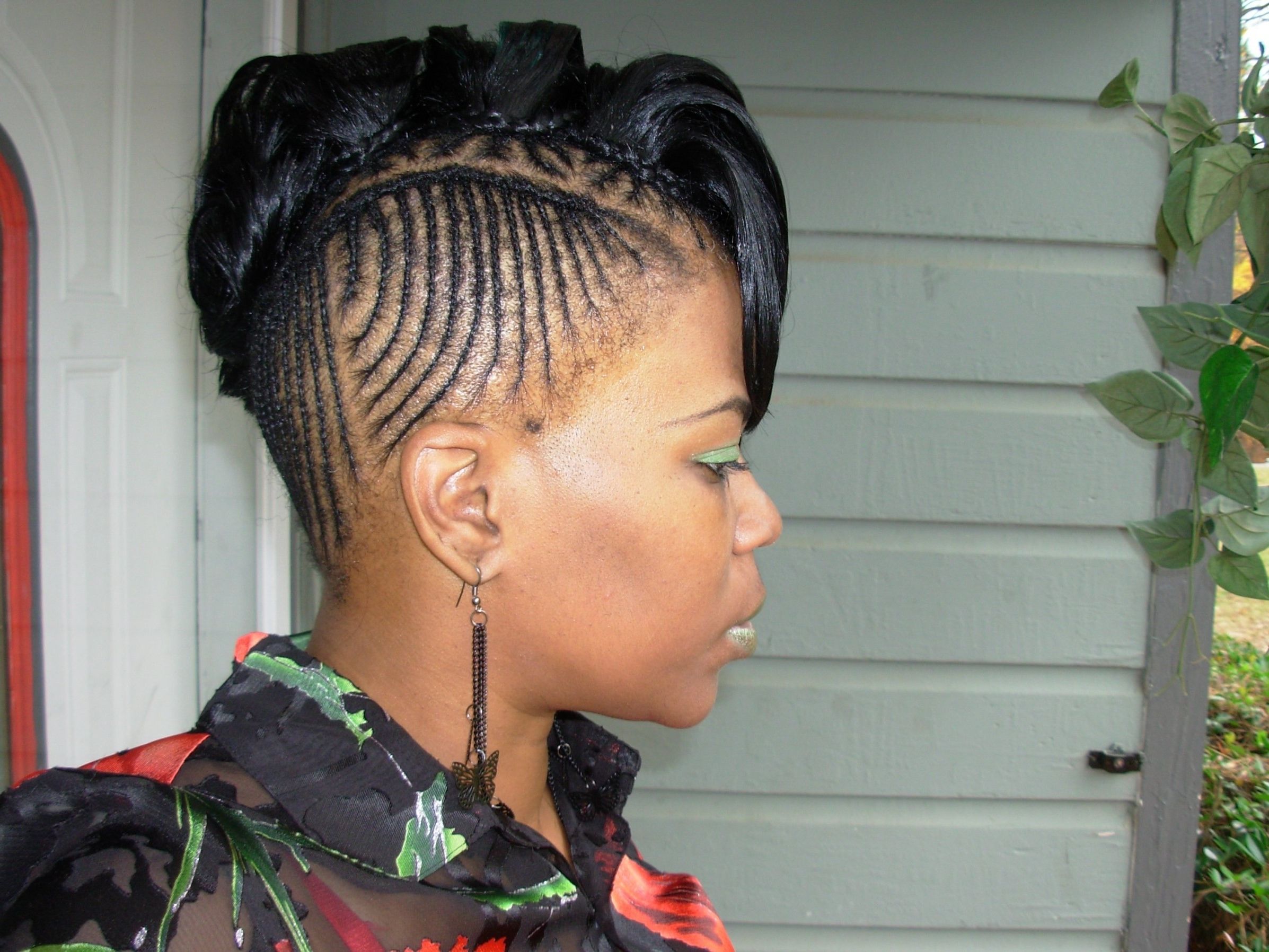 Mohawk cornrows braids