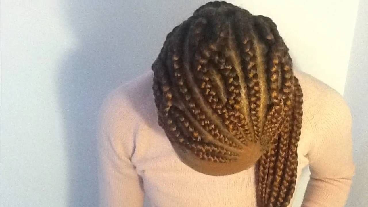 Criss Cross Cornrows!!! – Youtube Intended For 2017 Criss Crossed Braids With Feed In Cornrows (View 1 of 15)