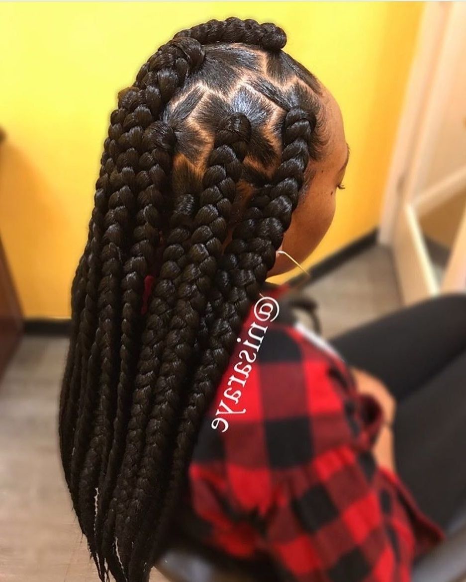 Crosses Parts! @nisaraye – Https://blackhairinformation With Regard To Current Crossed Twists And Afro Puff Pony (View 9 of 15)