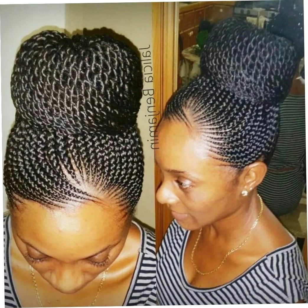 Current Cornrow Up Hairstyles With Cornrow Braided Updo Hairstyles – Beautiful Long Hairstyle (View 3 of 15)