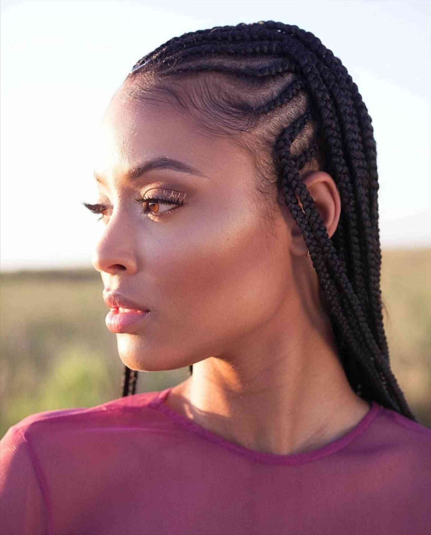 Current Cornrows Hairstyles For Round Faces Pertaining To Cornrow Hairstyles For Round Faces (View 1 of 15)