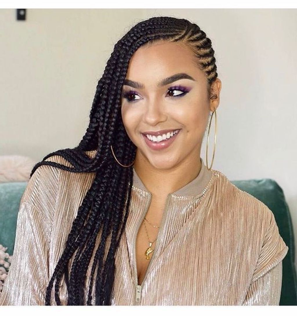 Current Creative Cornrows Hairstyles Pertaining To Awesome 49 Super Cute And Creative Cornrow Hairstyles Ideas You Can (View 5 of 15)