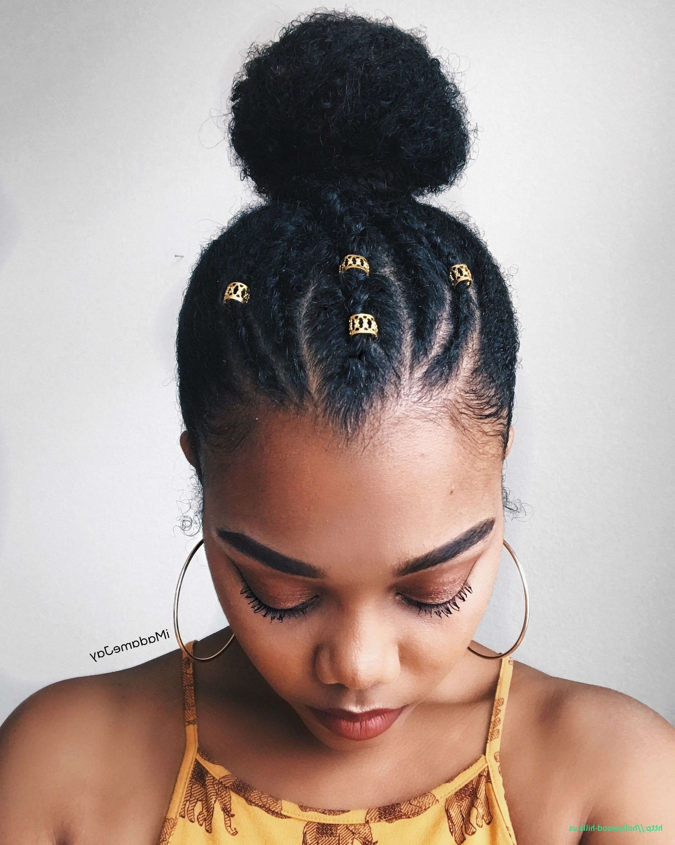 15 Photo of Crossed Twists And Afro Puff  Pony 