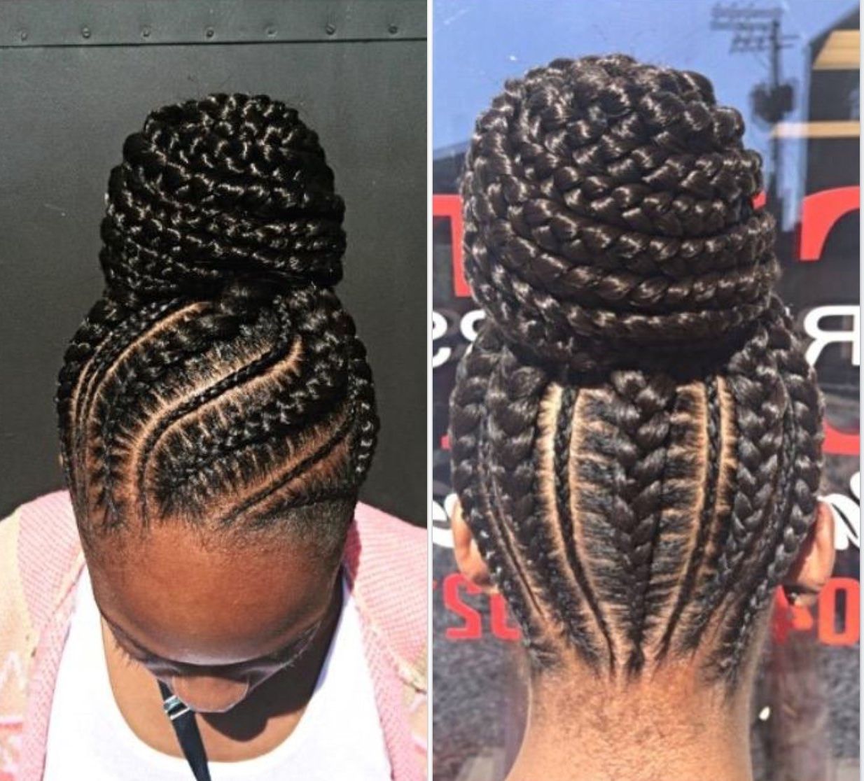 Current Ghana Braids Bun Hairstyles Inside Braided Bun Hairstyles With Extensions Lovely Image Result For Ghana (View 11 of 15)