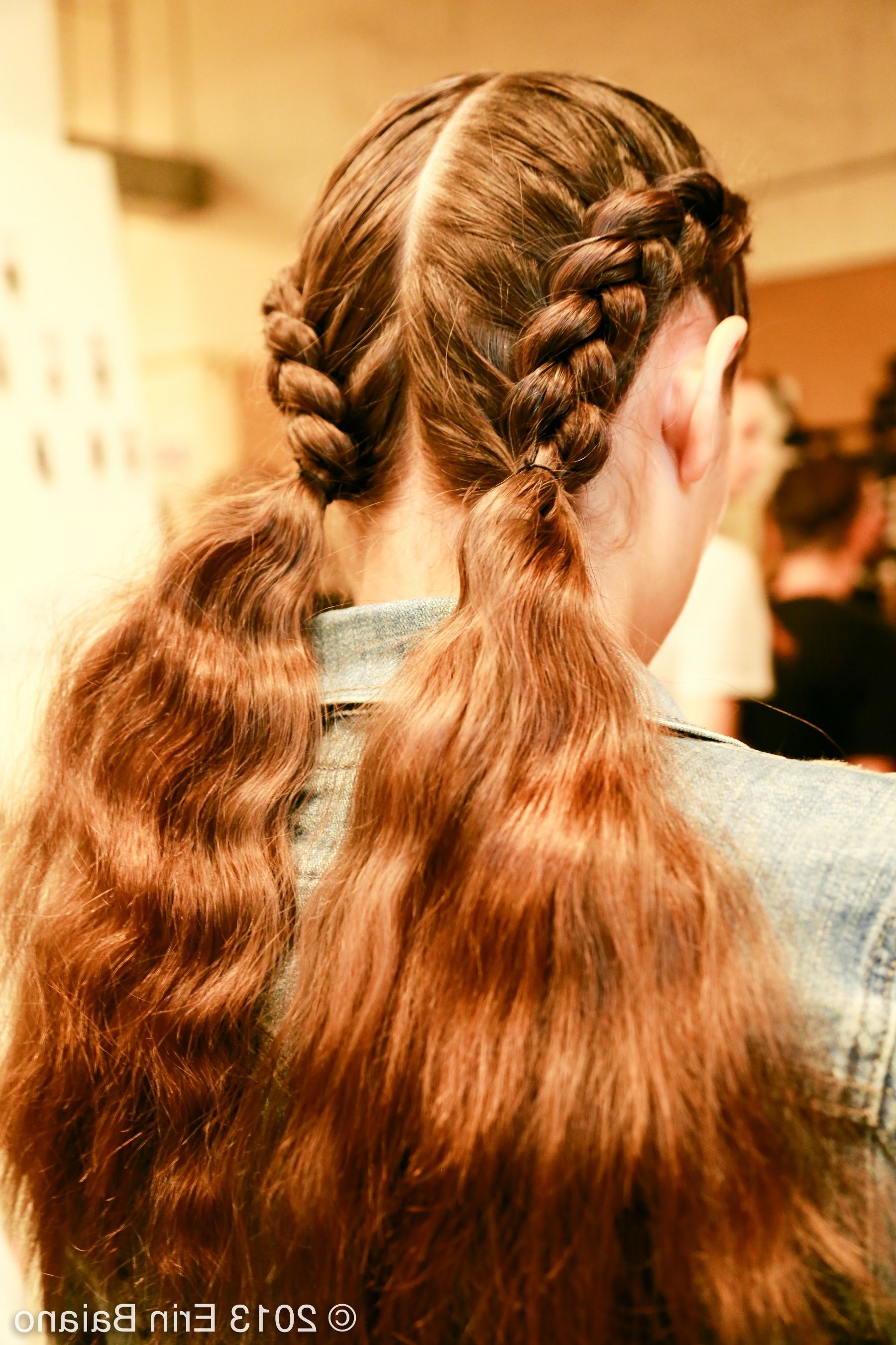 Fall Hair Trend For Tweens & Moms – Braids Regarding Famous Loose Hair With Double French Braids (View 5 of 15)