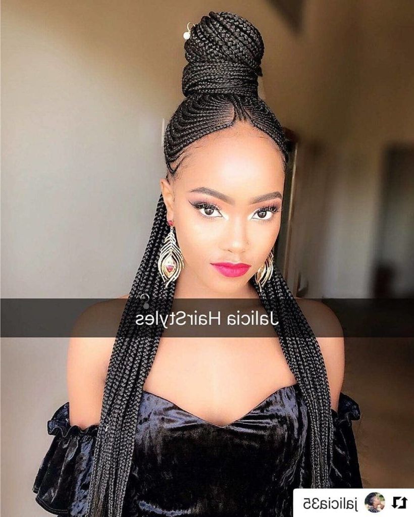 Famous Jalicia Cornrows Hairstyles Inside 7 Super Tiny Cornrow Hairstyles That Will Make You Forget Ghanaian (View 7 of 15)