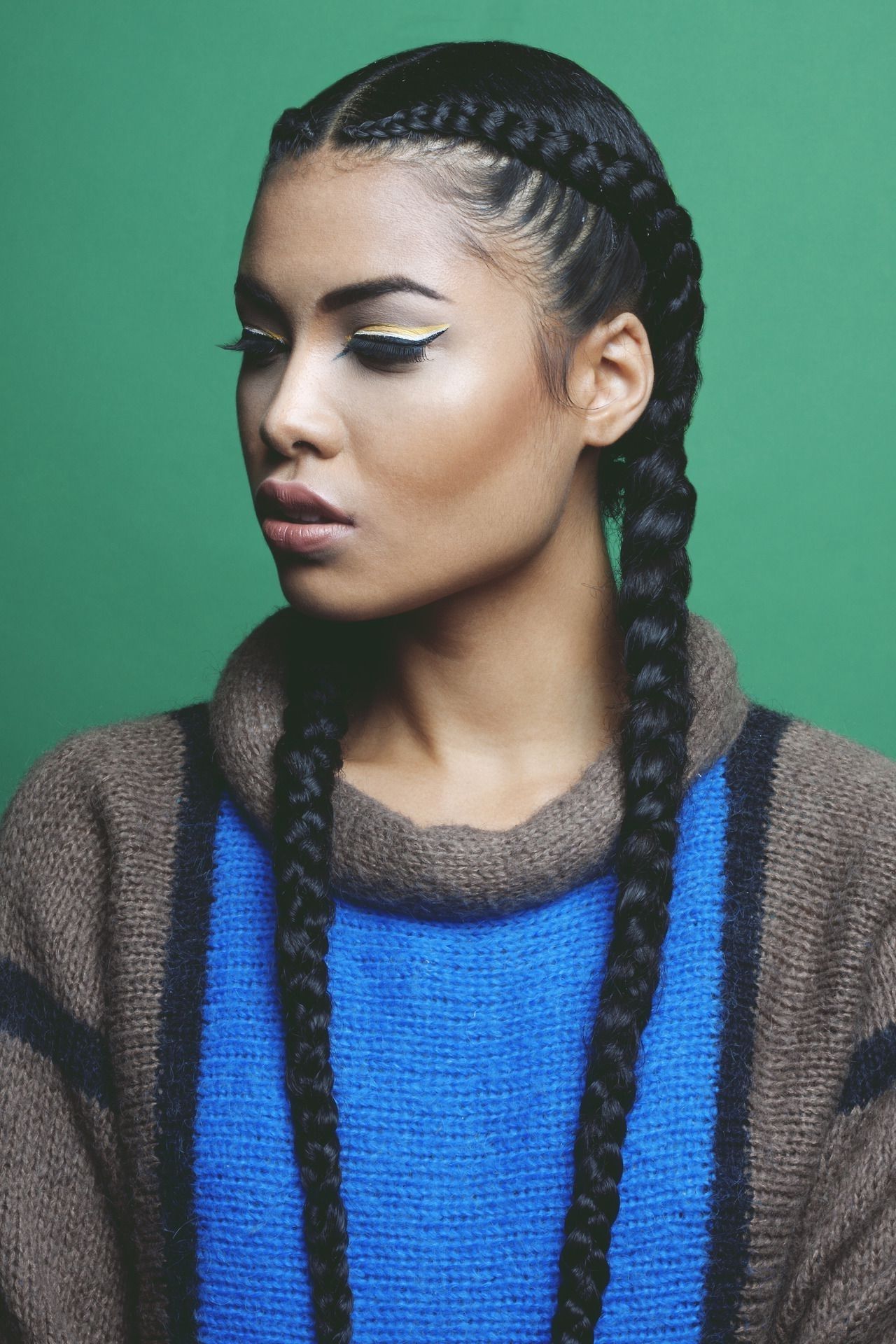 Famous Two Cornrow Boxer Braids With 8 Big Corn Row Styles We Are Loving On Pinterest (View 1 of 15)
