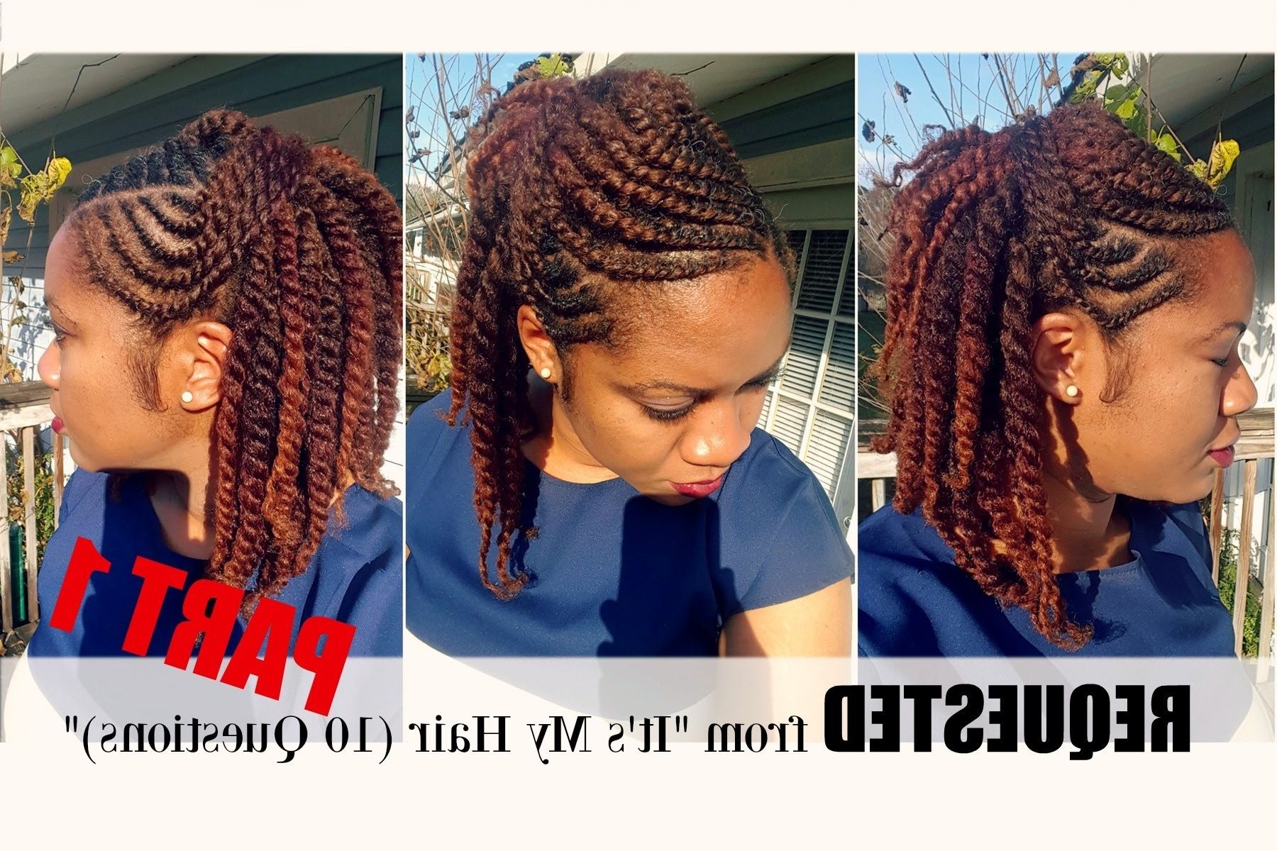 Favorite Cornrows Twist Hairstyles Pertaining To Flat Twist Hairstyles On Natural Hair (View 1 of 15)