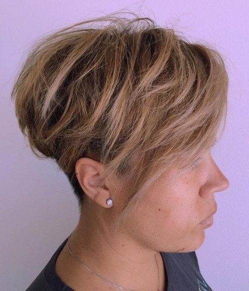 Favorite Tousled Pixie With Undercut With 50 Edgy, Shaggy, Messy, Spiky, Choppy Pixie Cuts (View 4 of 15)