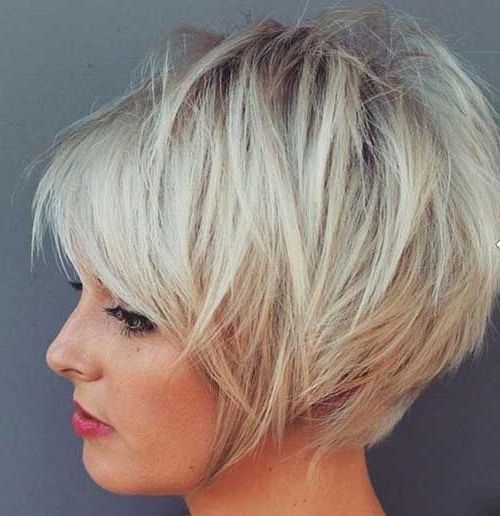 Photo Gallery of Stacked Pixie-Bob Haircuts With Long Bangs (Viewing 2 ...