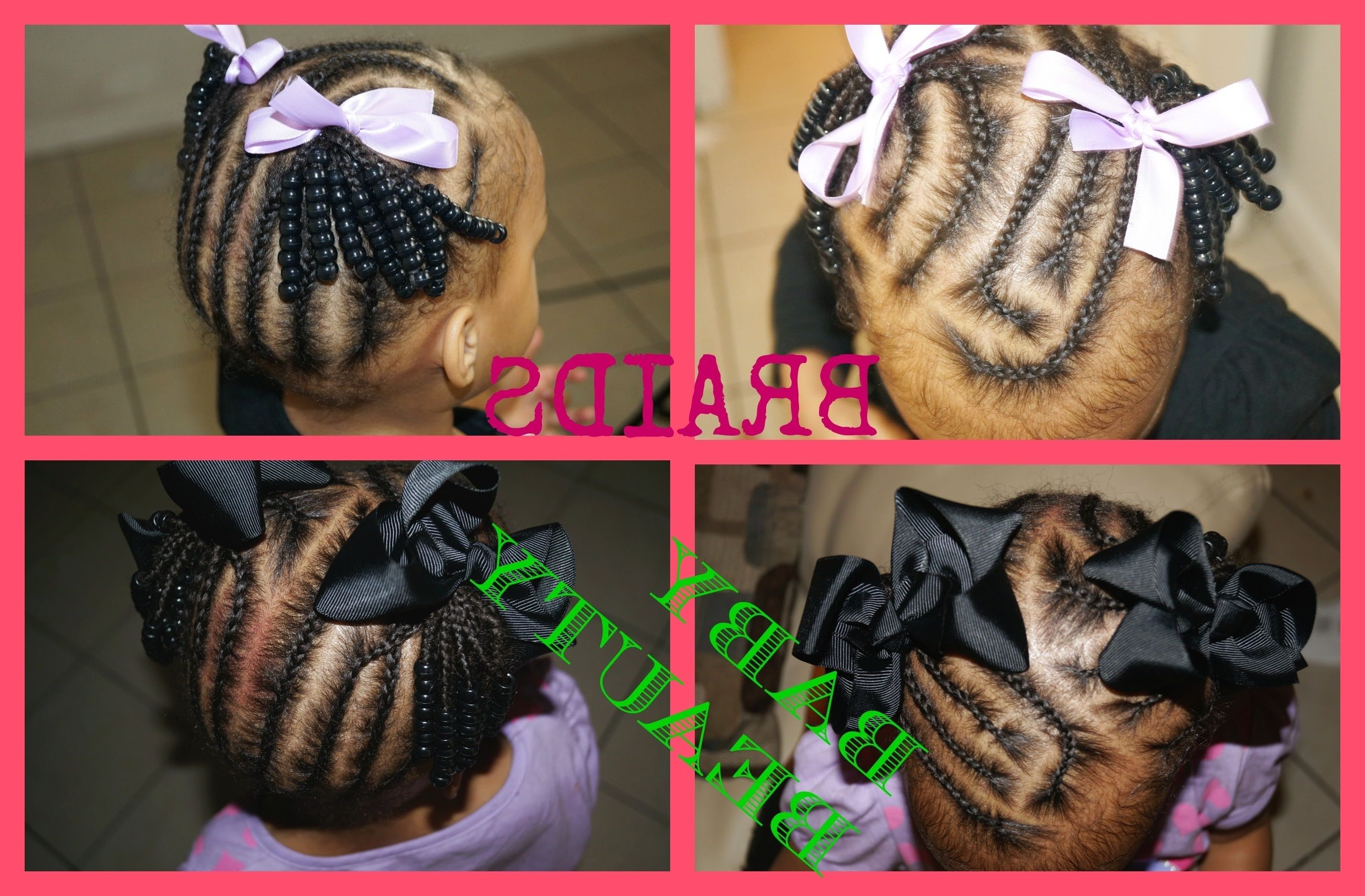Get Ready With Mya (braided Into 2 Ponytails) – Youtube Intended For Recent Two Braids Into One Braided Ponytail (View 3 of 15)