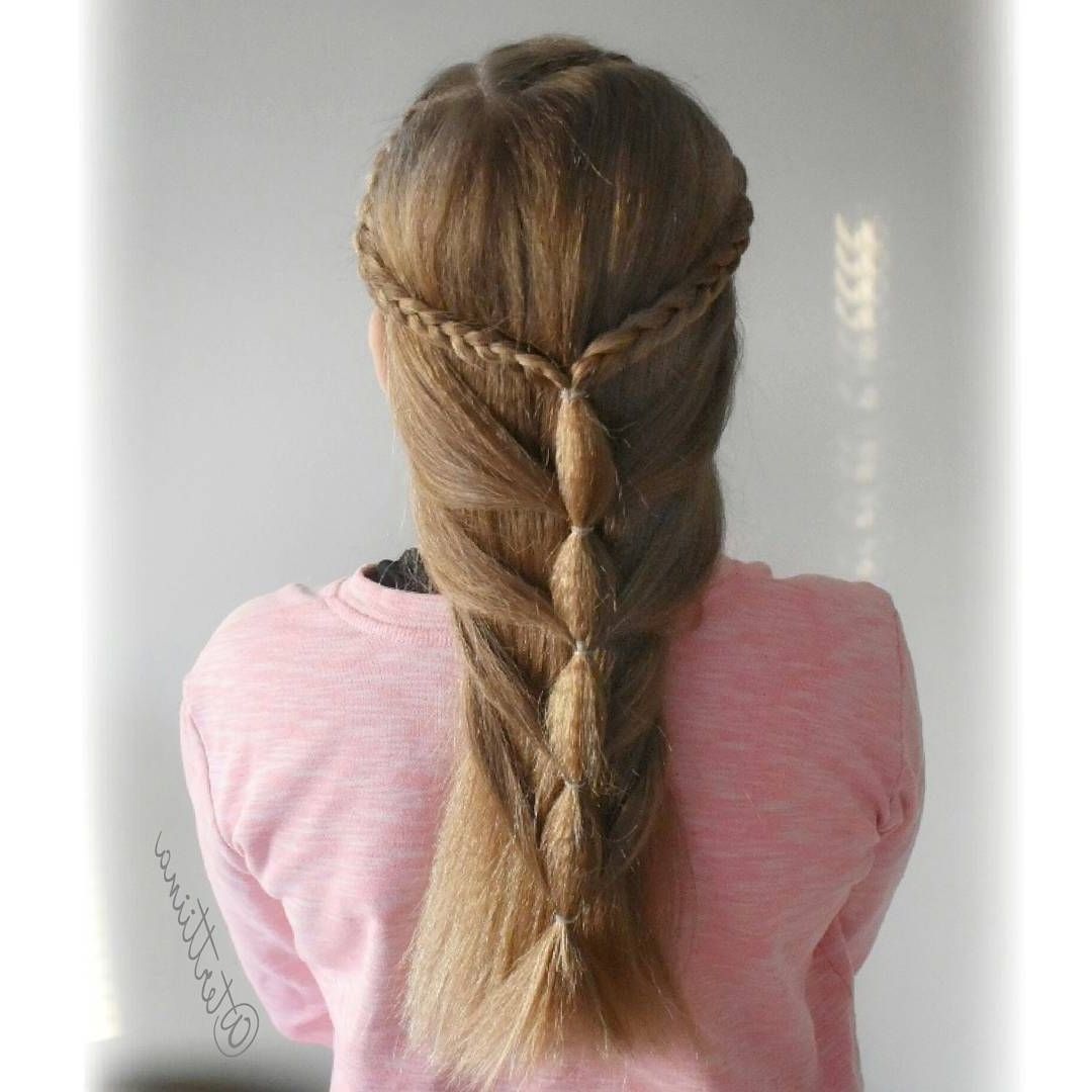 Heartbraid Into A Kind Of Mermaid Bubble Braid?! (View 8 of 15)