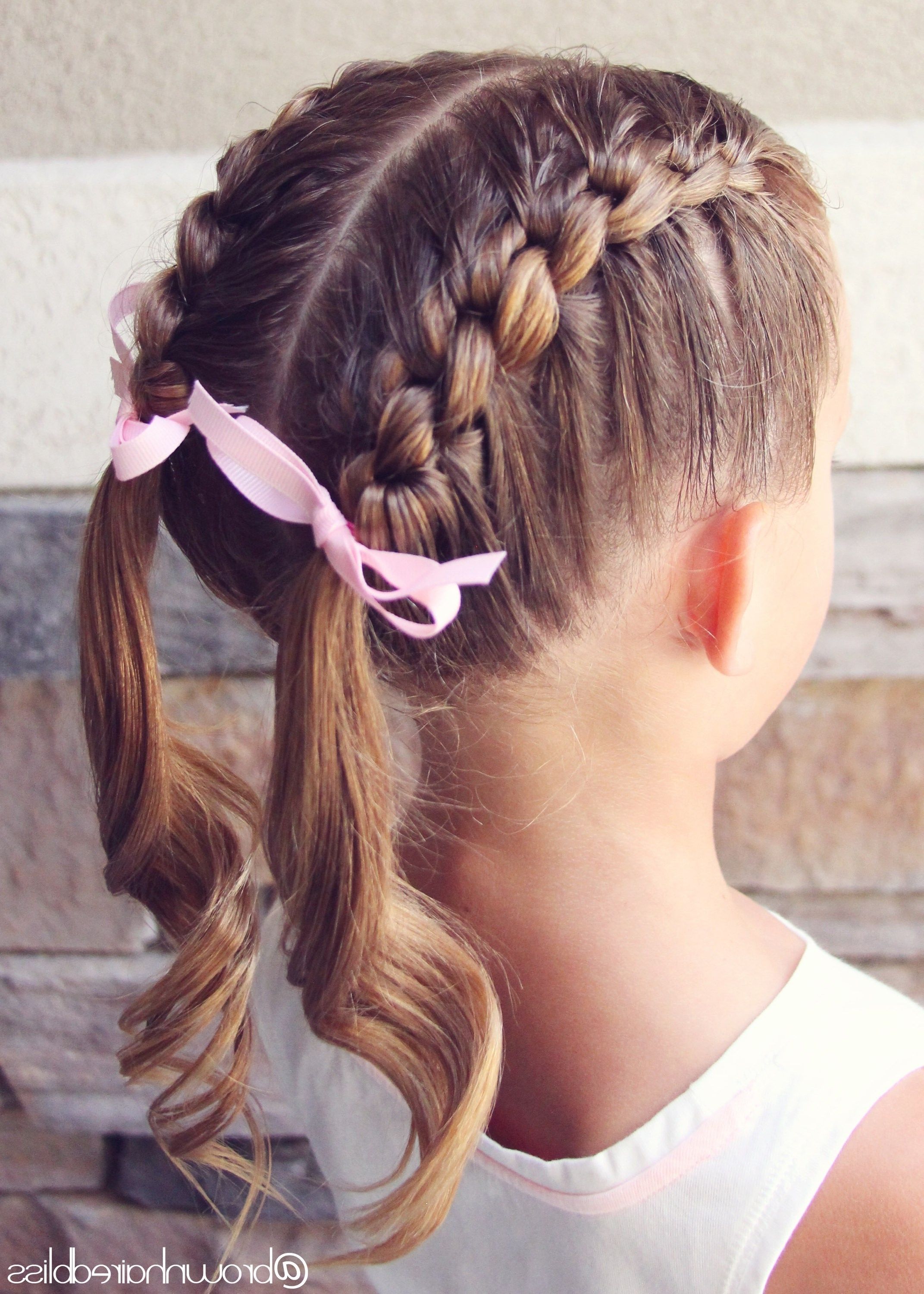 Knotted French Braid Pigtails – Throughout Favorite French Braids Into Pigtails (View 9 of 15)
