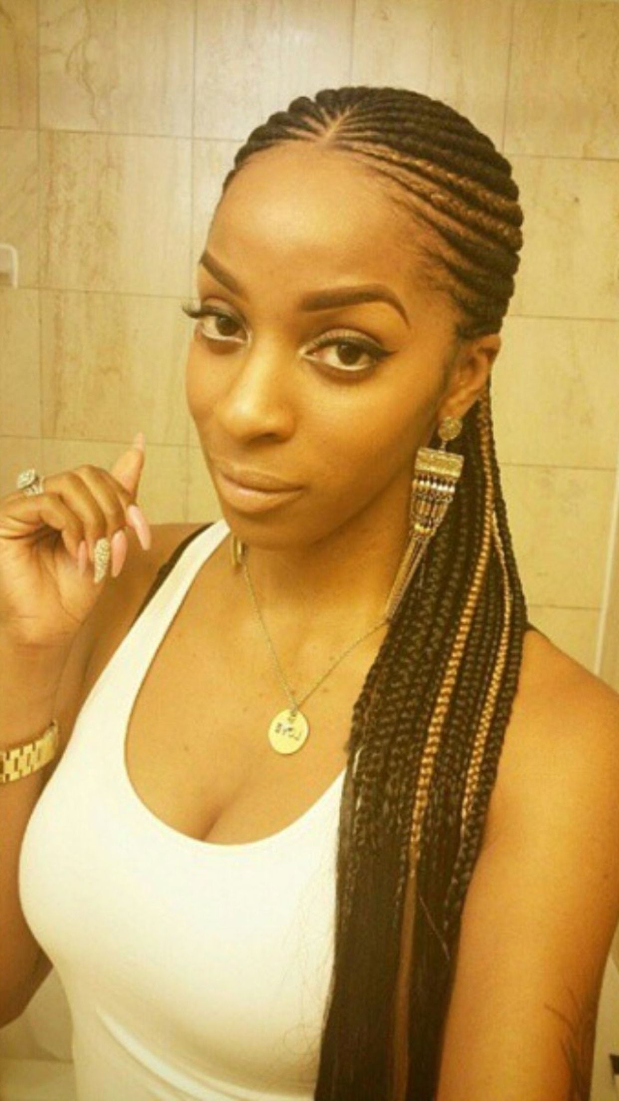 Latest Awesome Ghana Braids Hairstyles (View 13 of 14)