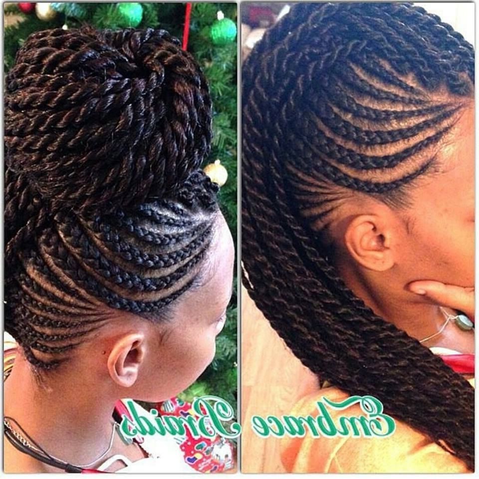 Latest Two Toned Fulani Braids In A Top Bun Inside Gorgeous! @embracebraids – Http://www (View 14 of 15)