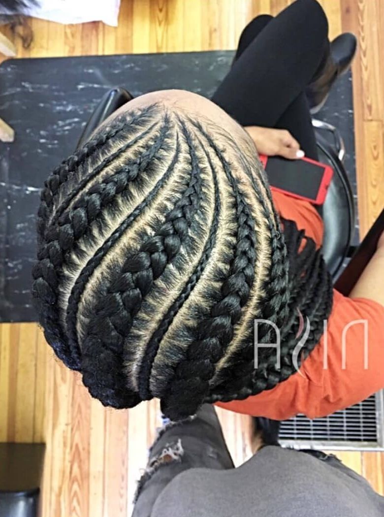 Most Popular Asymmetrical Goddess Braids Hairstyles With Regard To 50 Natural Goddess Braids To Bless Ethnic Hair In  (View 5 of 15)