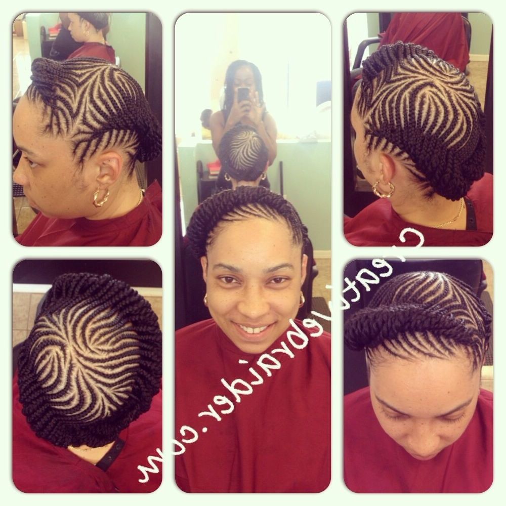 Most Popular Cornrows Hairstyles For Work For My Work #teamnatural #crown #braids #cornrows #protectivestyle #hair (View 3 of 15)