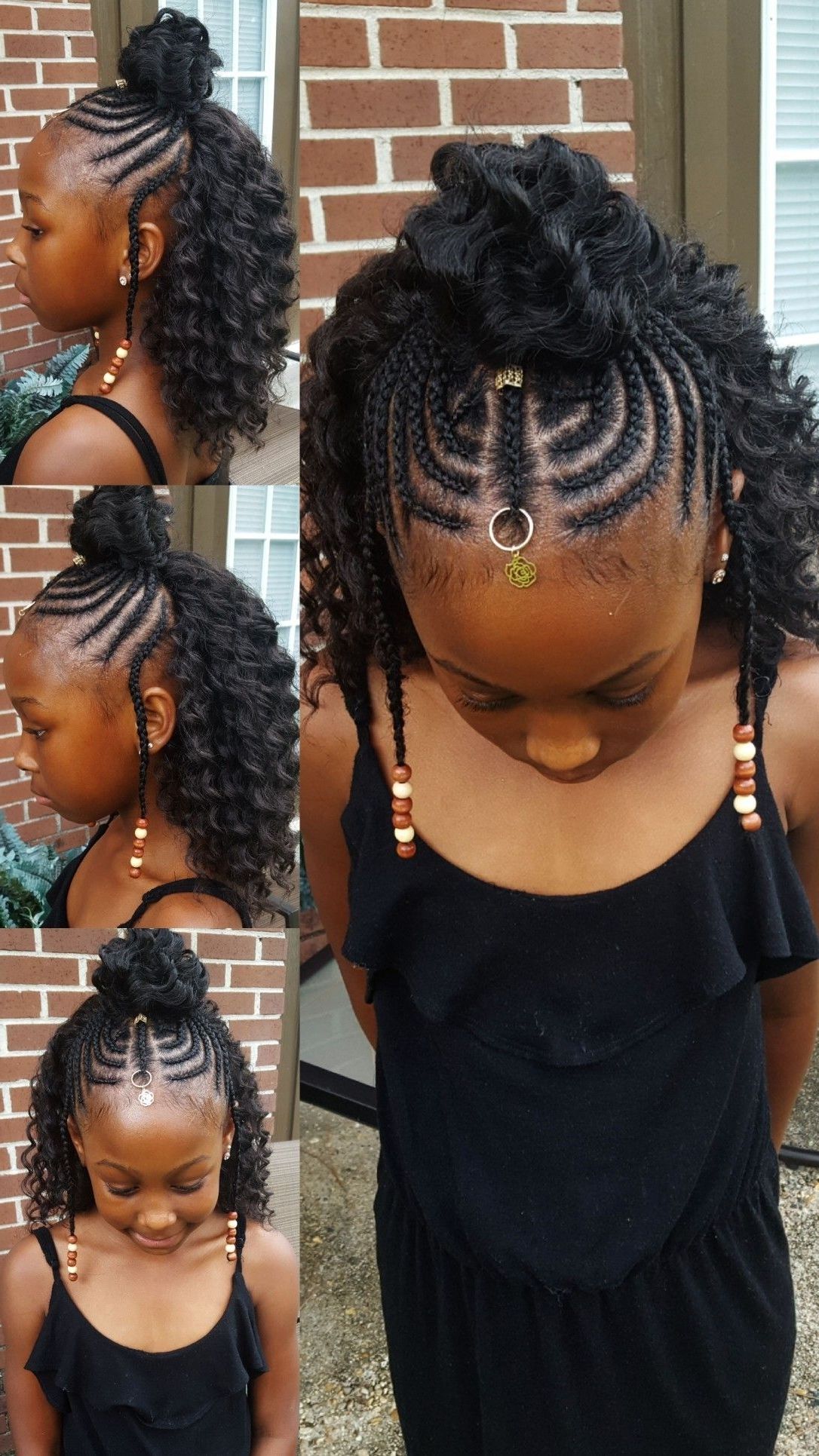 Most Recent Classic Fulani Braids With Massive Ivory Beads In Tribal Crochet Braids For Kids (View 10 of 15)
