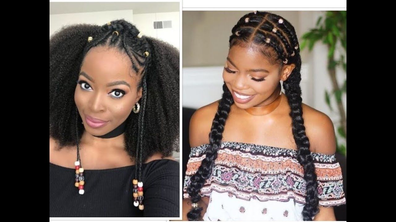 Most Recently Released Cornrows Hairstyles With Beads Intended For Mutiple Braids And Beads Hairstyles To Try In 2017 – Youtube (View 3 of 15)