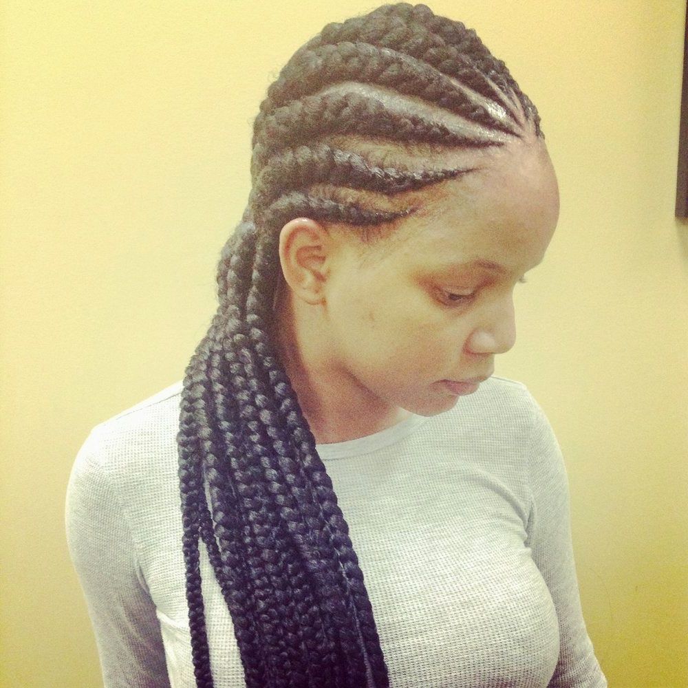 Most Recently Released Cornrows Hairstyles With Weave Throughout Jumbo Cornrow Hairstyles With Weave Easy Of Cornrows With Weave (View 13 of 15)