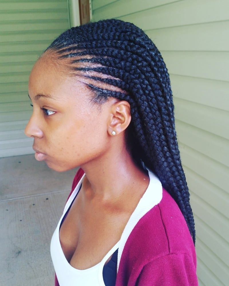 Most Recently Released Half Cornrows Half Individual Braids With Tribal Braids – Yelp (View 9 of 15)