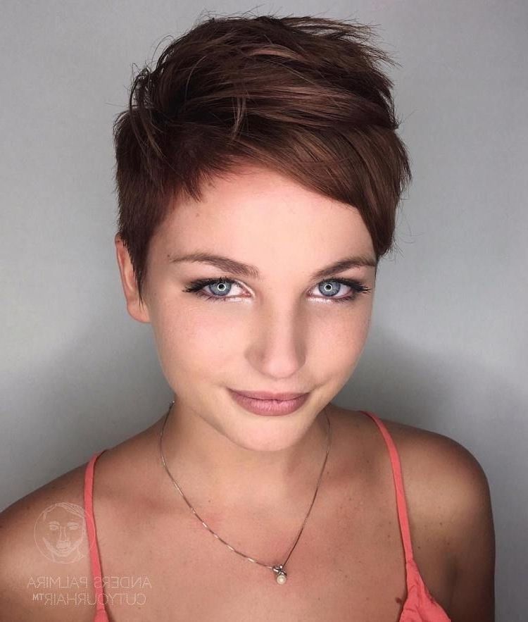 Most Recently Released Short Choppy Side Parted Pixie Haircuts Inside 70 Short Shaggy, Spiky, Edgy Pixie Cuts And Hairstyles (View 1 of 15)