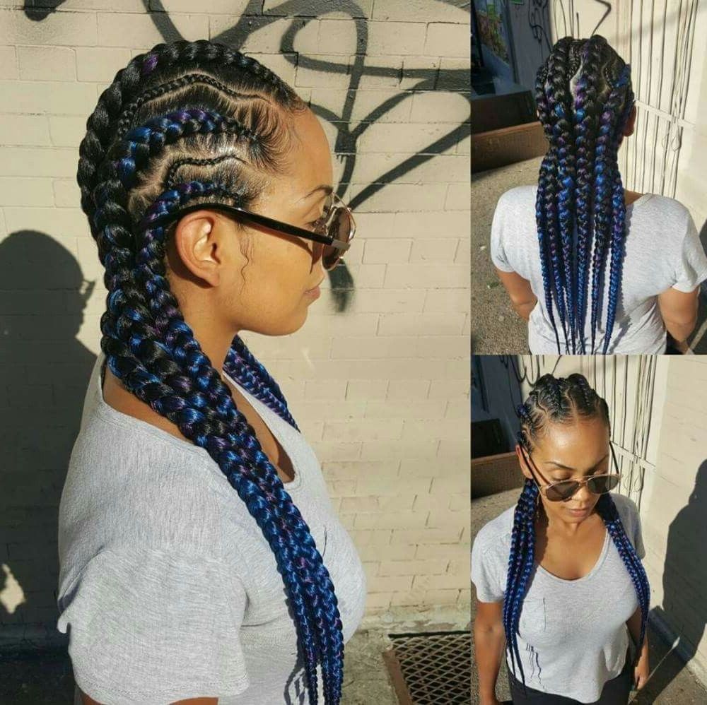 Most Recently Released Thick Cornrows Hairstyles Within Braids (View 11 of 15)