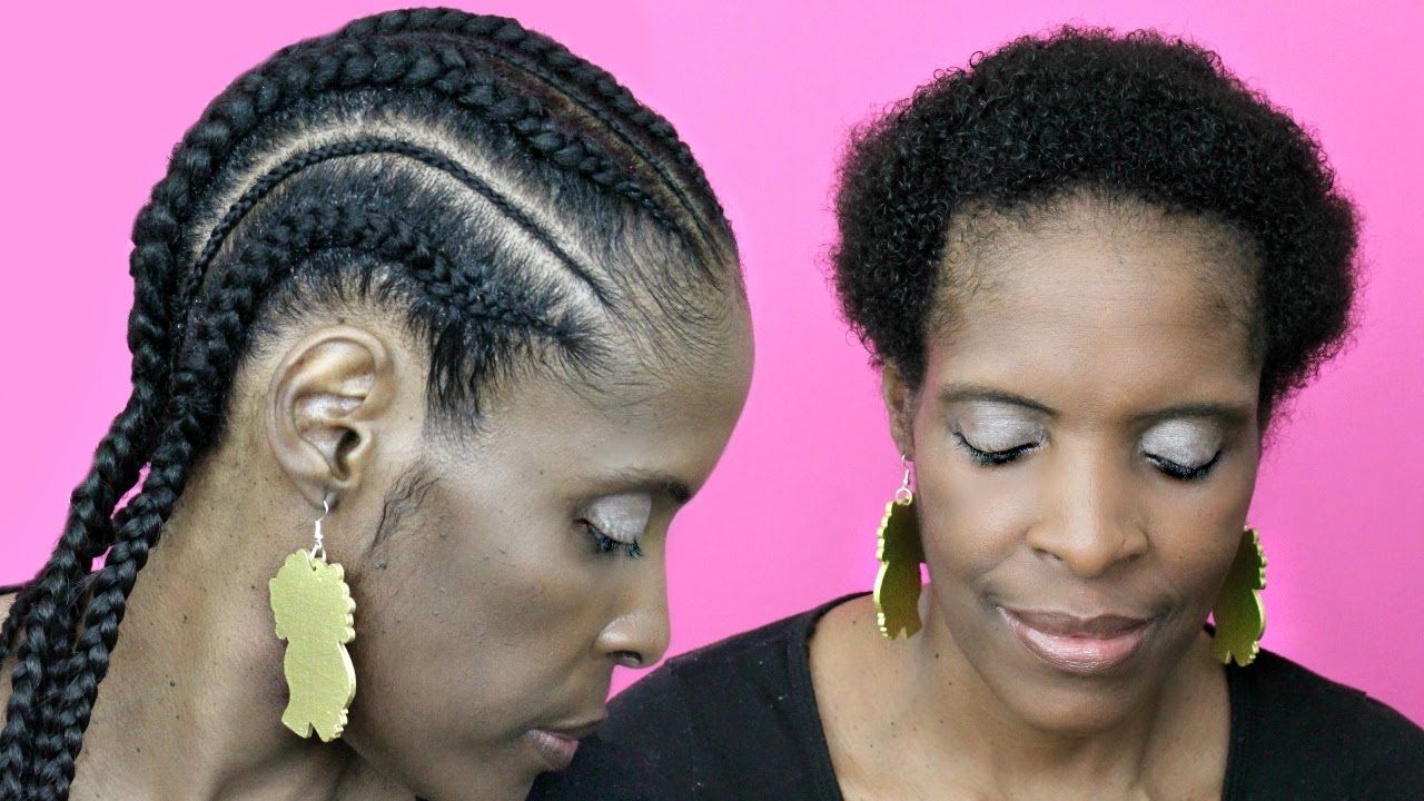 Most Up To Date Cornrows Hairstyles For Small Heads For Feed In Cornrows With Extensions On Short Hair▻ Natural Hair Twa (View 6 of 15)