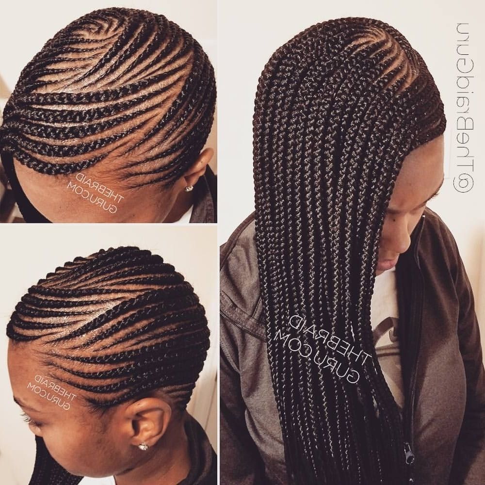 My Work! Cornrows With Individuals To The Side (long) (View 8 of 15)