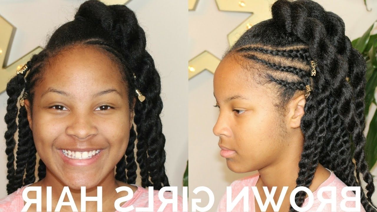 Natural Hair Kids – Youtube Inside Preferred Cornrows Hairstyles For Natural African Hair (View 2 of 15)