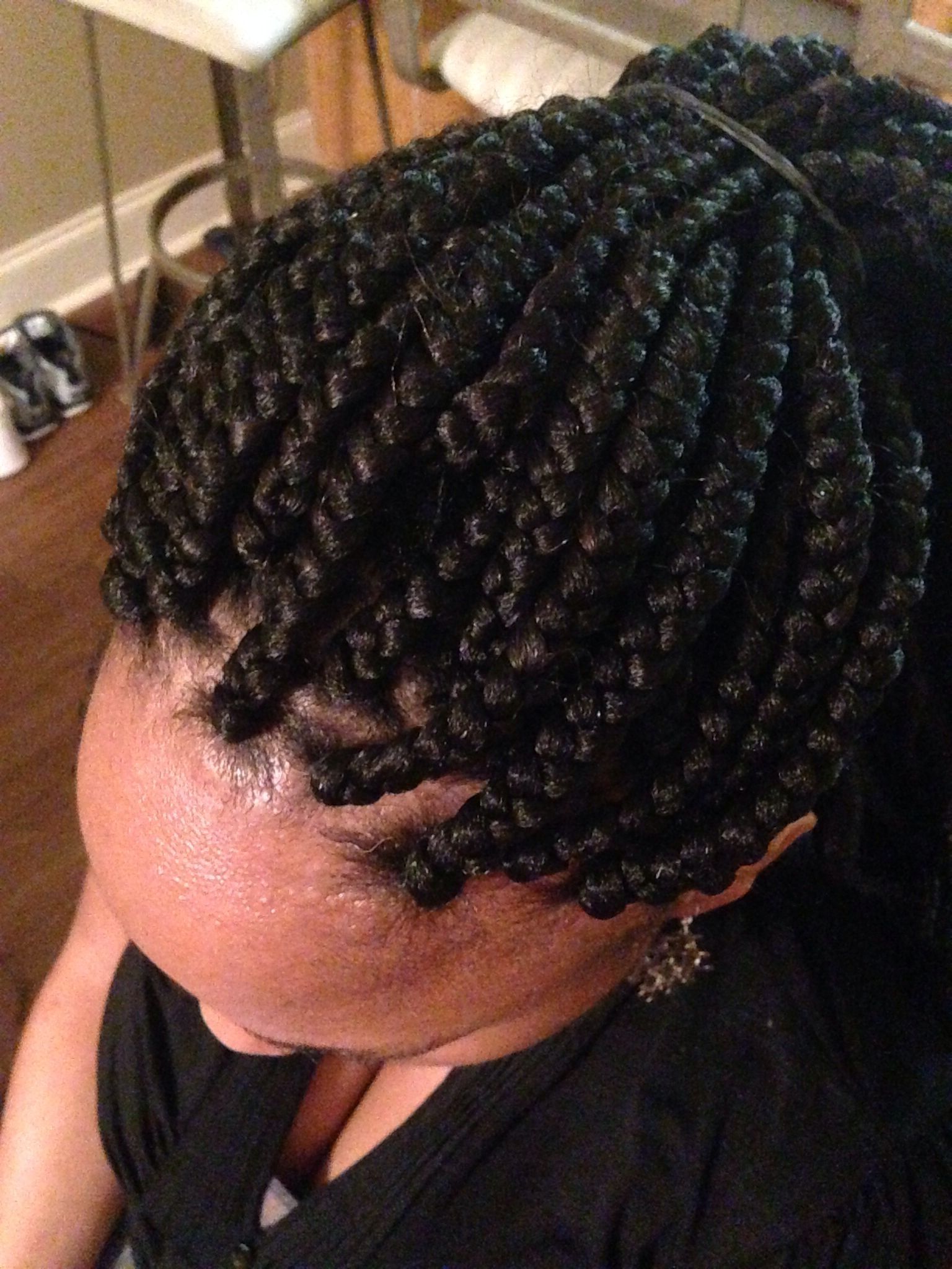 Neat, Triangle Parted Box Braids (View 13 of 15)