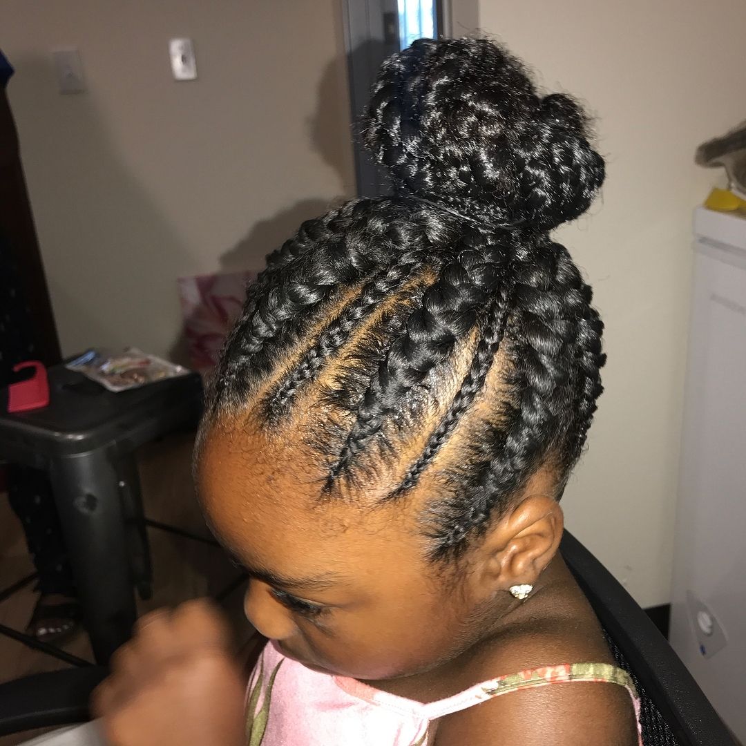 Newest Geometric Tribal Fulani Pattern Braids With Curly Wisps Intended For Renobraider Instagram Tag – Instahu (View 11 of 15)