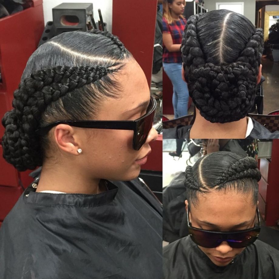 Pin Black Hair Information On Braids And Twists Pinterest Regarding In 2018 Thick Cornrows Hairstyles (View 6 of 15)