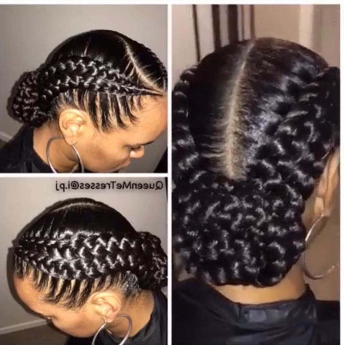 Pinterest Within Current Cornrow Updo Hairstyles With Weave (View 2 of 15)