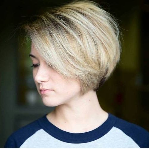 Popular Undercut Blonde Pixie With Dark Roots For 20 Edgy Ways To Jazz Up Your Short Hair With Highlights (View 2 of 15)