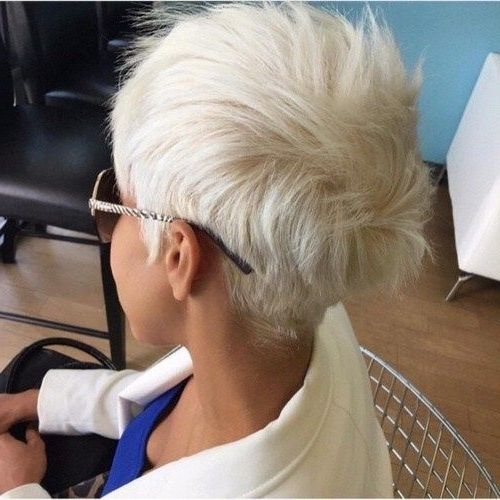 Potential Regarding Best And Newest Platinum Blonde Disheveled Pixie Haircuts (View 1 of 15)