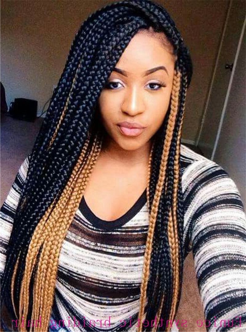 Preferred Cornrows Hairstyles With Color Pertaining To 7 Bold And Big Poetic Justice Braids Styles (View 15 of 15)