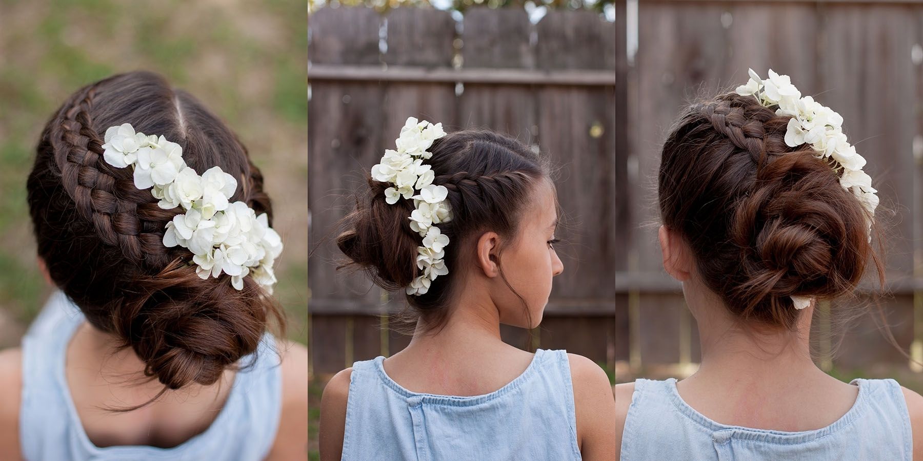 Preferred Two French Braid Hairstyles With Flower Intended For Braids With Flowers (View 5 of 15)