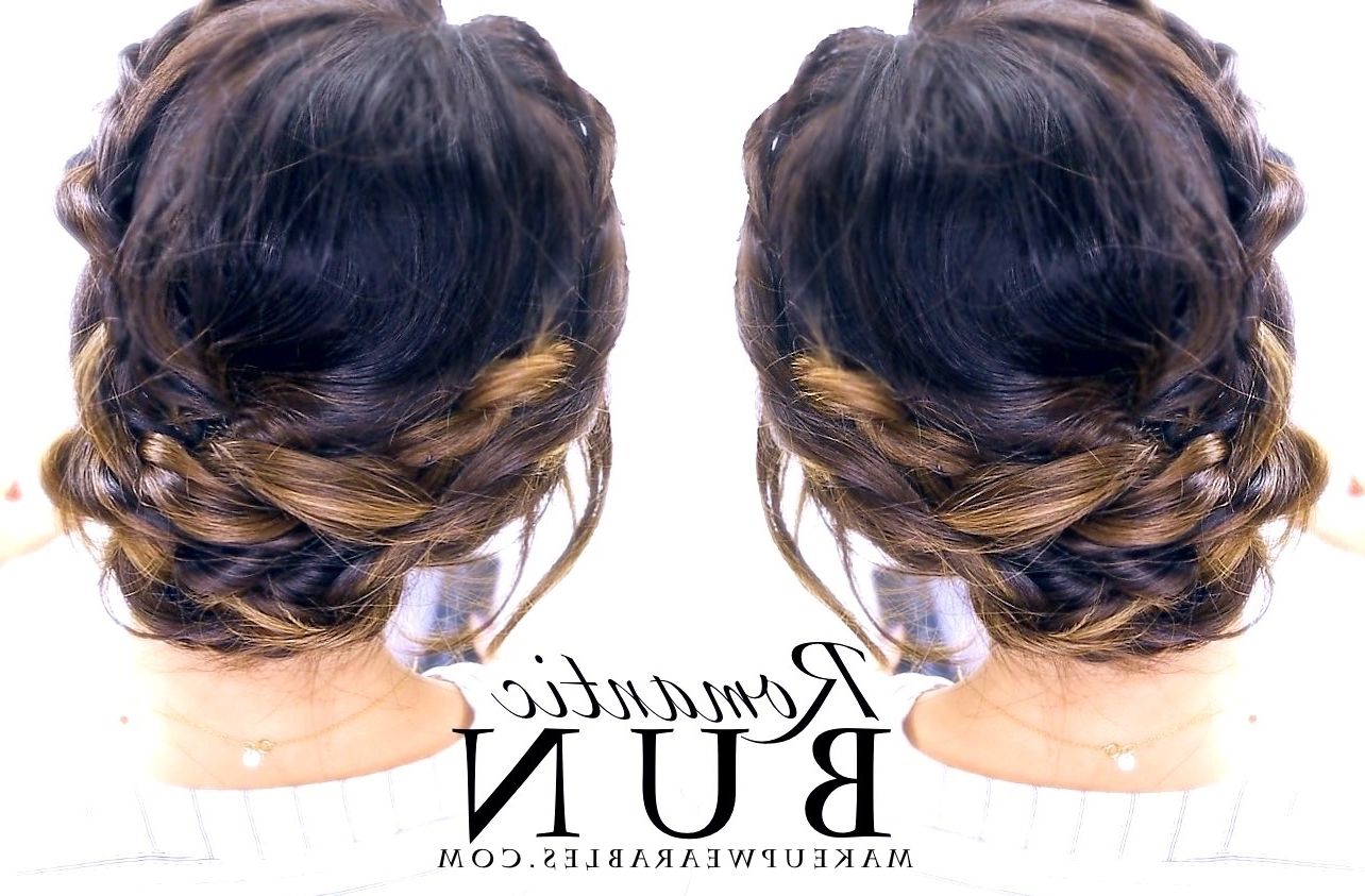 Prom Wedding Everyday Hairstyle For Widely Used Braided Updo With Curls (View 10 of 15)