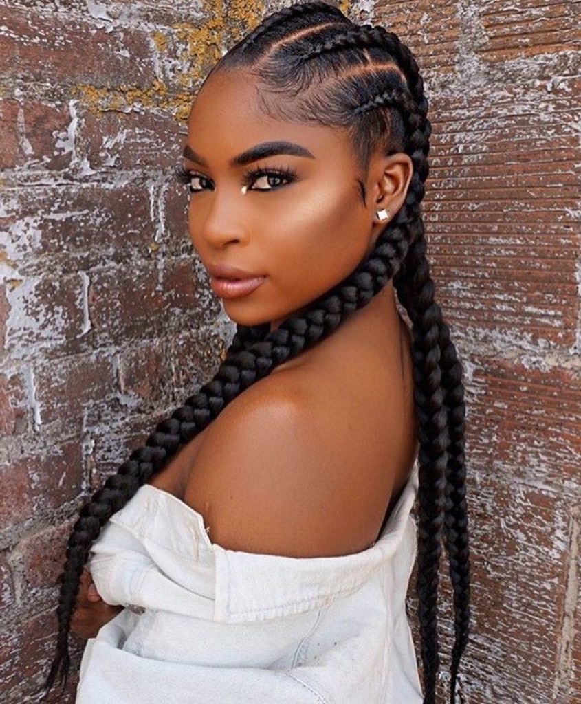 Push Back Cornrow Braids Hairstyle Your Hairdresser Would Love To Copy Within Well Known Cornrows Braids Hairstyles (View 13 of 15)