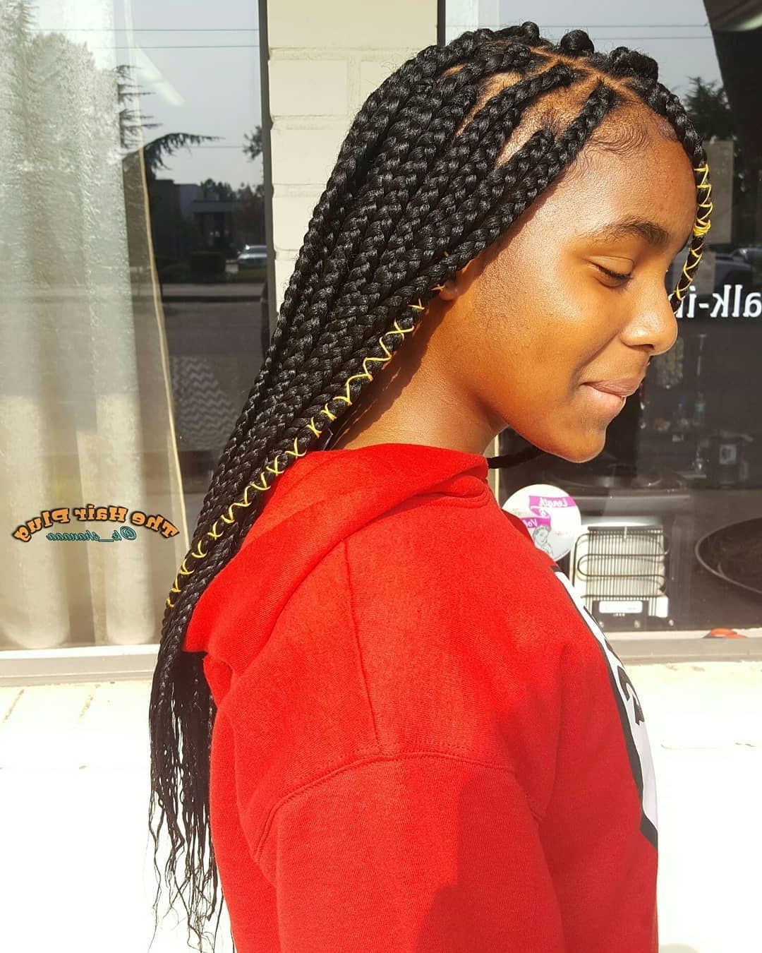 Renobraider Instagram Tag – Instahu Within Widely Used Geometric Tribal Fulani Pattern Braids With Curly Wisps (View 4 of 15)