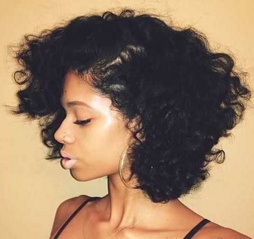 Short Hairstyles: Curly Hairstyles For Short Black Hair Style Black In Popular Short Black Hairstyles For Curly Hair (View 15 of 15)