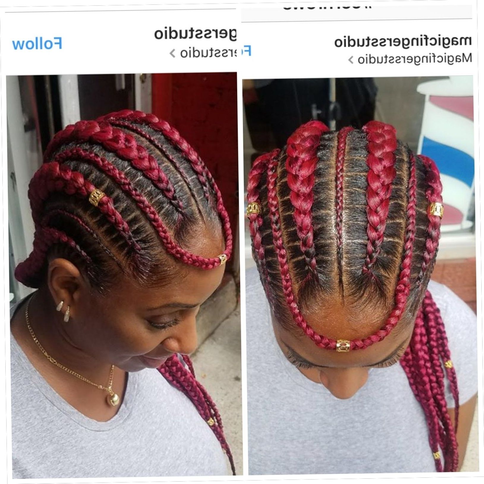 Stylish Feed In Cornrows Styles – Best Simple Haircut In 2017 With Regard To Latest Easy Cornrows Hairstyles (View 9 of 15)