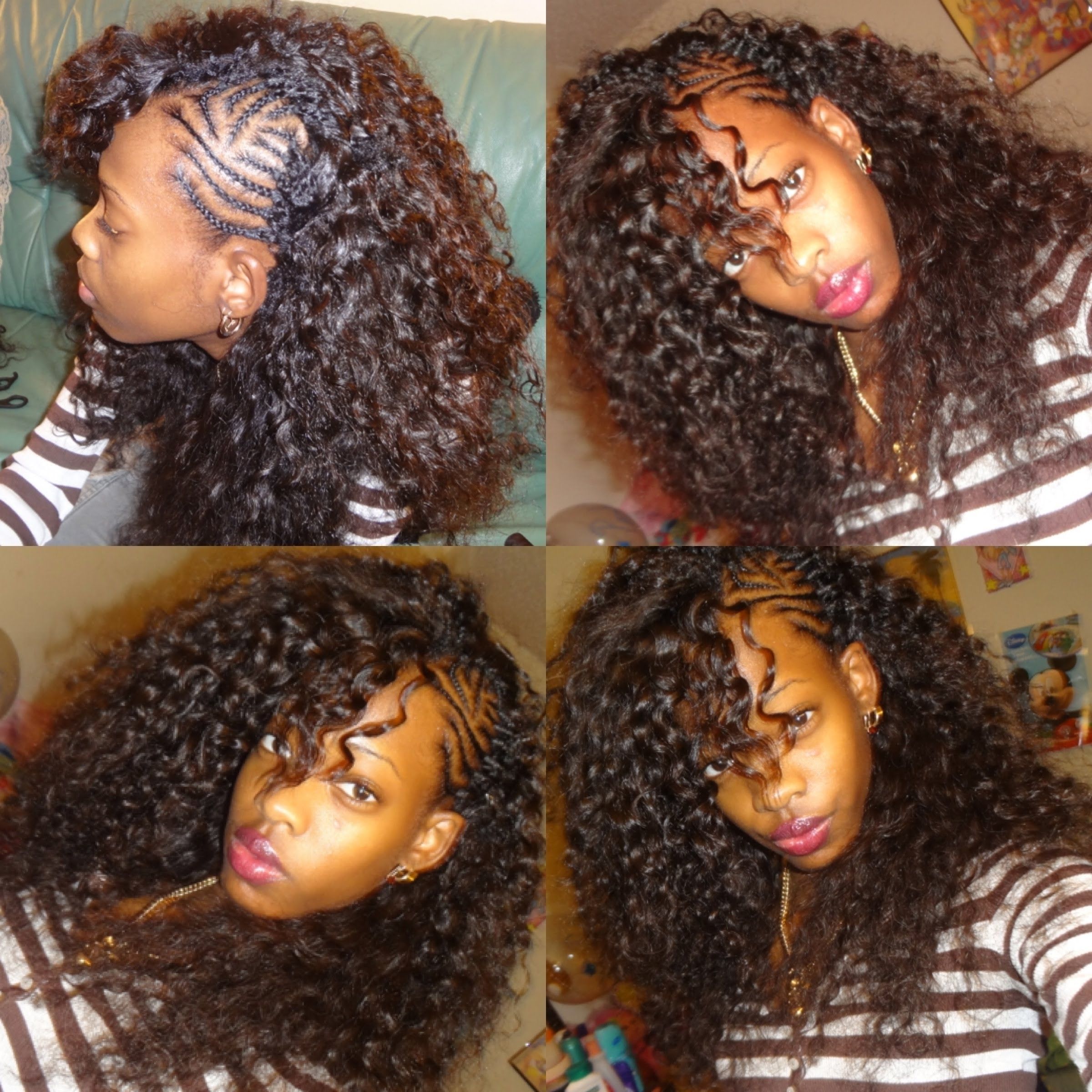 The Best Inside Most Recently Released Braided Hairstyles With Curly Weave (View 2 of 15)